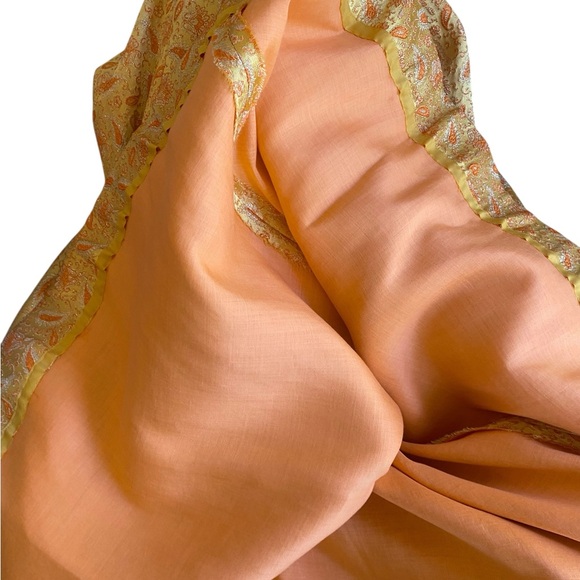 Mint 60’s Empire Waist One Shoulder Floral Brocade Tapestry Draped Maxi S Stun - Picture 10 of 16